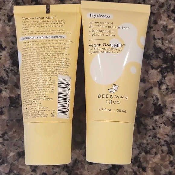 Lot of 2 Beekman 1802 Hydrate Gel Cream Moisturizer each 1.7 fl oz new sealed - Picture 2 of 3